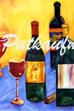 fruit and wines paintings Merlot I
