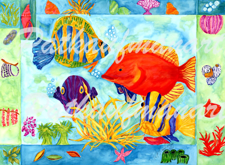 tropical wild life paintings Fish Fish Fish