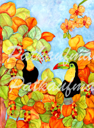 tropical wild life paintings Tucan Town